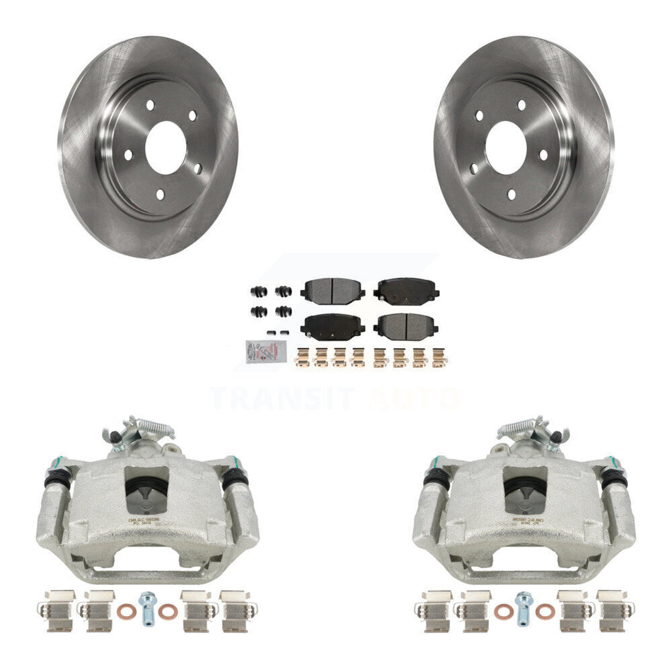 Rear Disc Brake Caliper Rotors And Semi-Metallic Pads Kit For Dodge Grand Caravan KC8-101151N