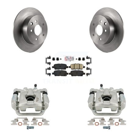 Rear Disc Brake Caliper Rotors And Ceramic Pads Kit For 2013-2018 Nissan Altima KC8-101159N by Transit Auto