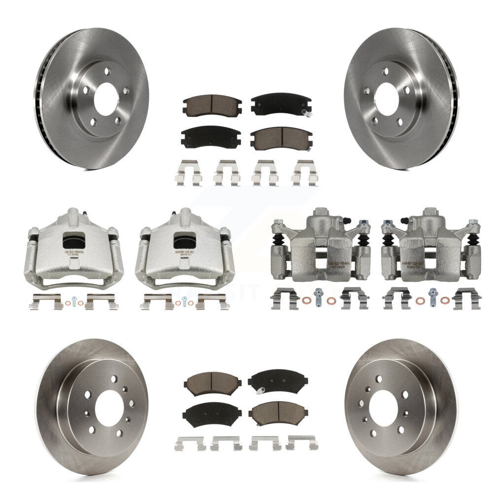 Front Rear Brake Caliper Rotor & Ceramic Pad Kit (10Pc) For Chevrolet Impala Monte Carlo KC8-101162C