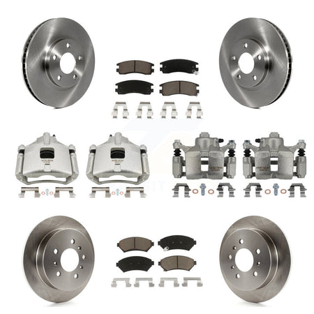 Front Rear Brake Caliper Rotor & Ceramic Pad Kit (10Pc) For Chevrolet Impala Monte Carlo KC8-101162C