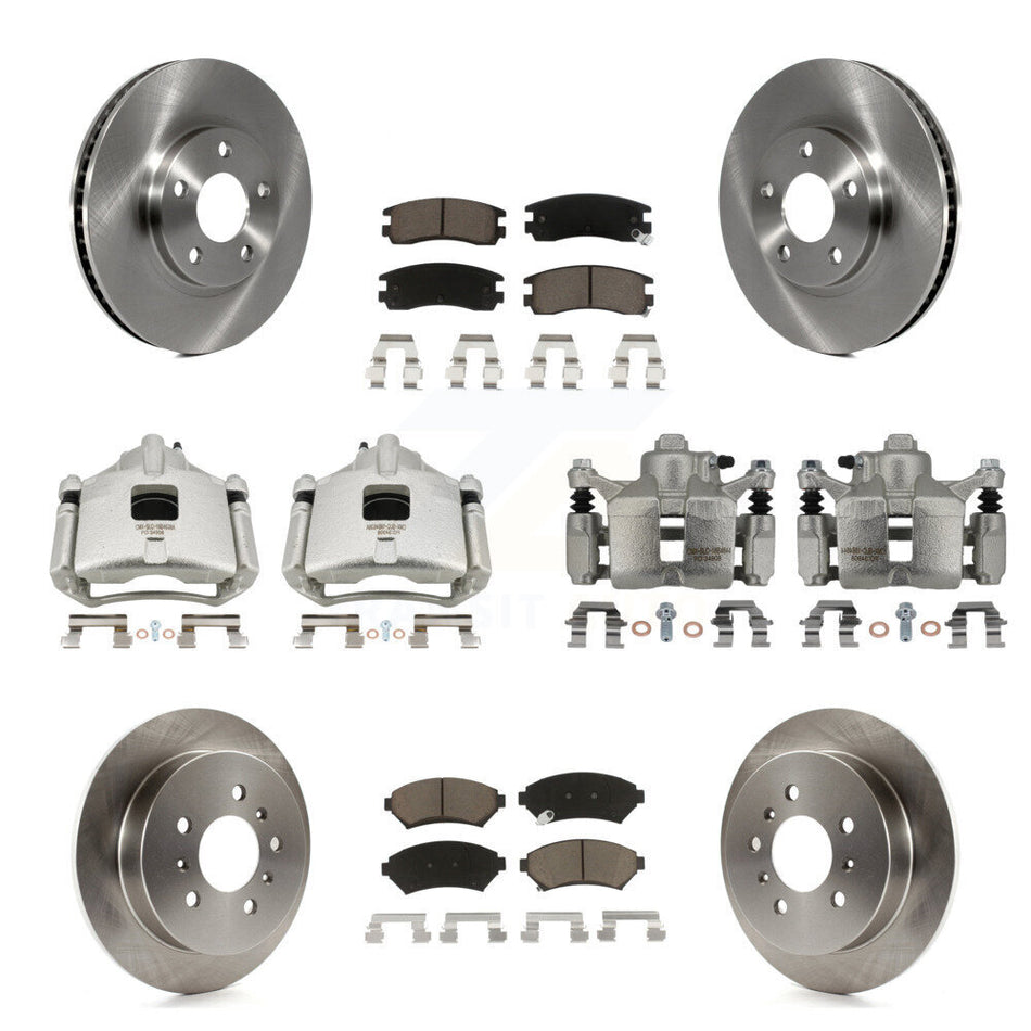 Front Rear Brake Caliper Rotor & Ceramic Pad Kit (10Pc) For Chevrolet Impala Monte Carlo KC8-101162C
