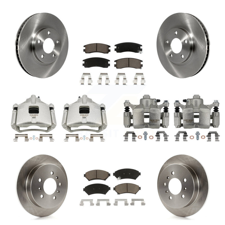 Front Rear Brake Caliper Rotor & Ceramic Pad Kit (10Pc) For Chevrolet Impala Monte Carlo KC8-101162C