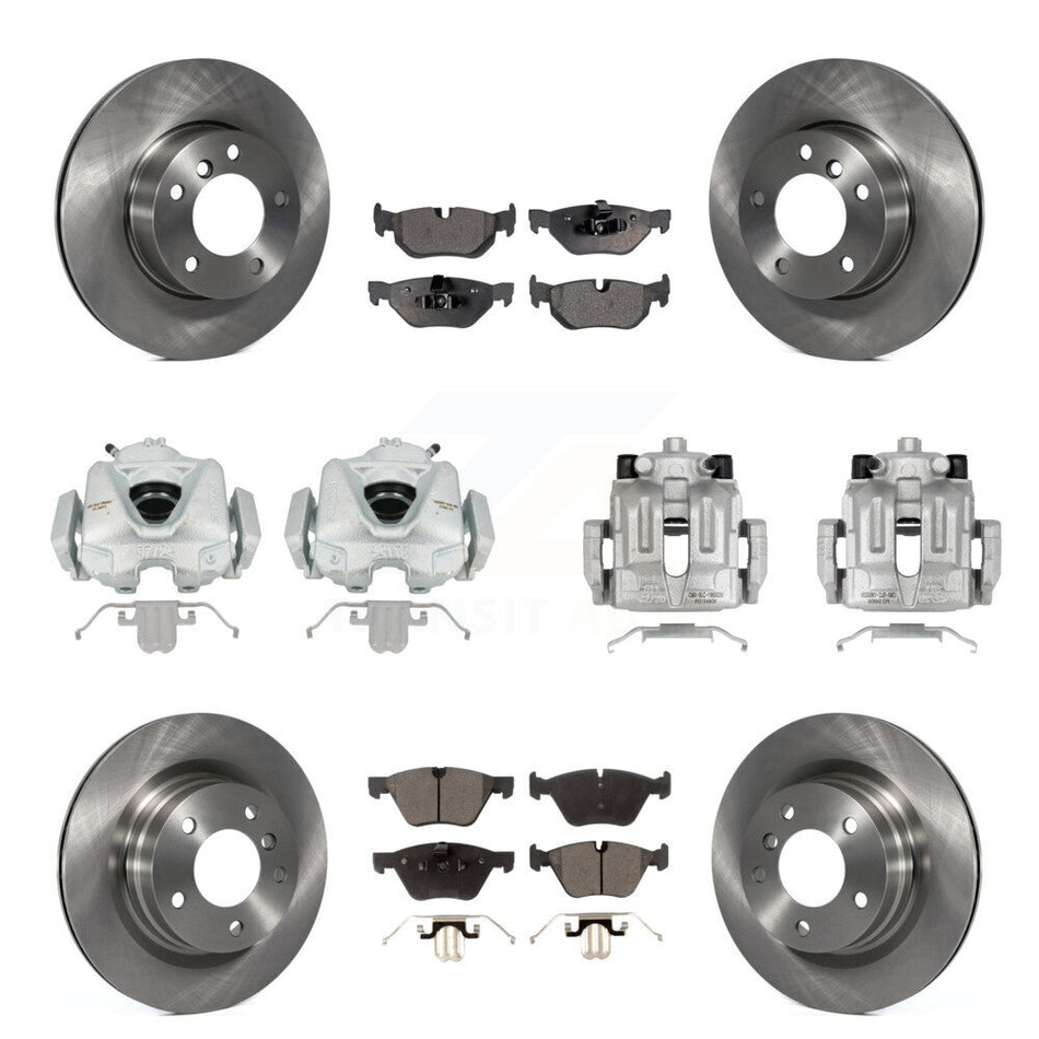 Front Rear Disc Brake Caliper Rotors And Semi-Metallic Pads Kit (10Pc) For BMW 328i 323i KC8-101176P