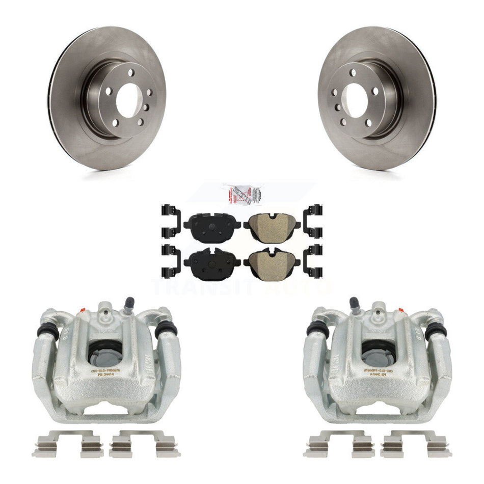 Rear Disc Brake Caliper Rotors And Semi-Metallic Pads Kit For BMW X3 X4 KC8-101184N