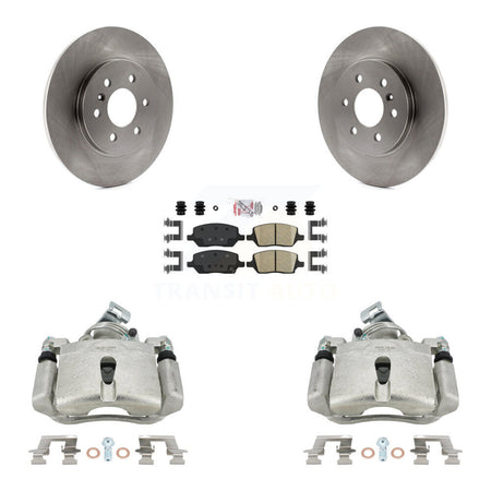 Rear Disc Brake Caliper Rotors And Ceramic Pads Kit For Chevrolet Uplander Pontiac Montana Buick Terraza Saturn Relay KC8-101185N by Transit Auto