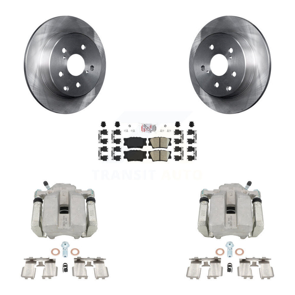 Rear Disc Brake Caliper Rotors And Ceramic Pads Kit For Toyota RAV4 KC8-101191N