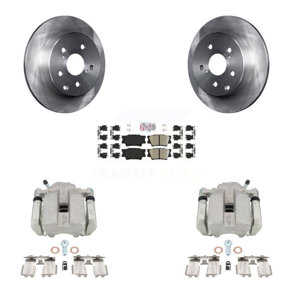 Rear Disc Brake Caliper Rotors And Ceramic Pads Kit For Toyota RAV4 KC8-101192N