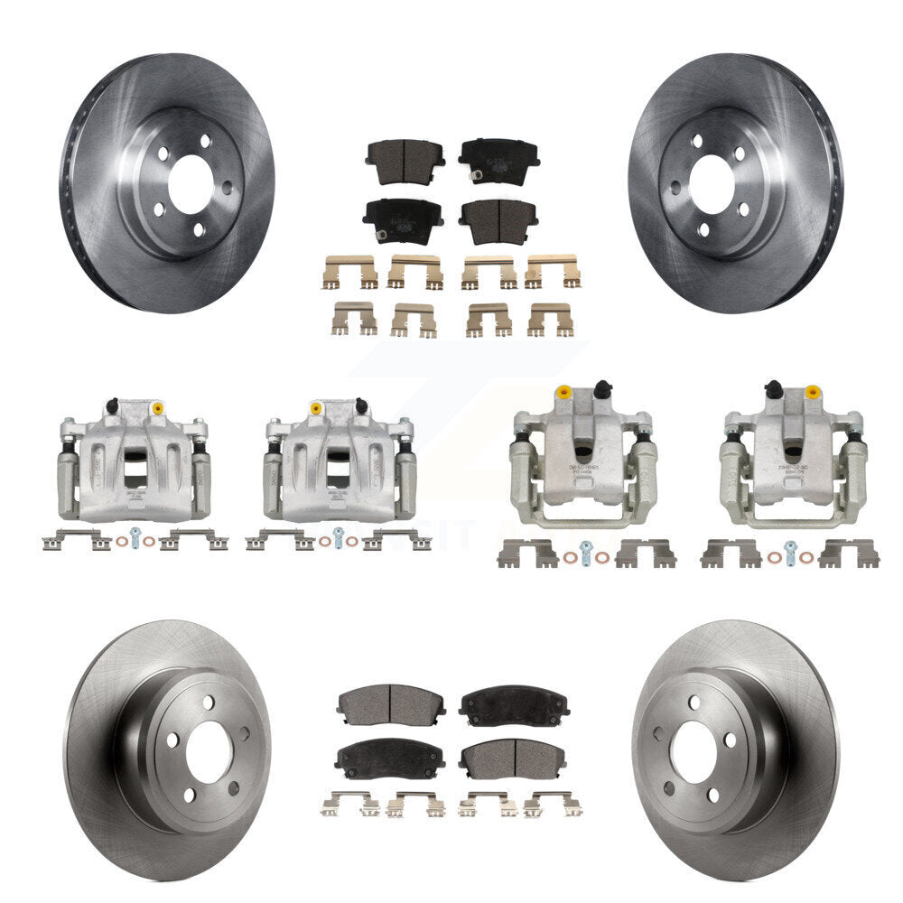 Front Rear Brake Caliper Rotor And Ceramic Pad Kit (10Pc) For Dodge Chrysler 300 Charger KC8-101199T