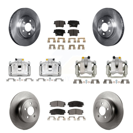 Front Rear Brake Caliper Rotor And Ceramic Pad Kit (10Pc) For Chrysler 300 Dodge Charger KC8-101200T