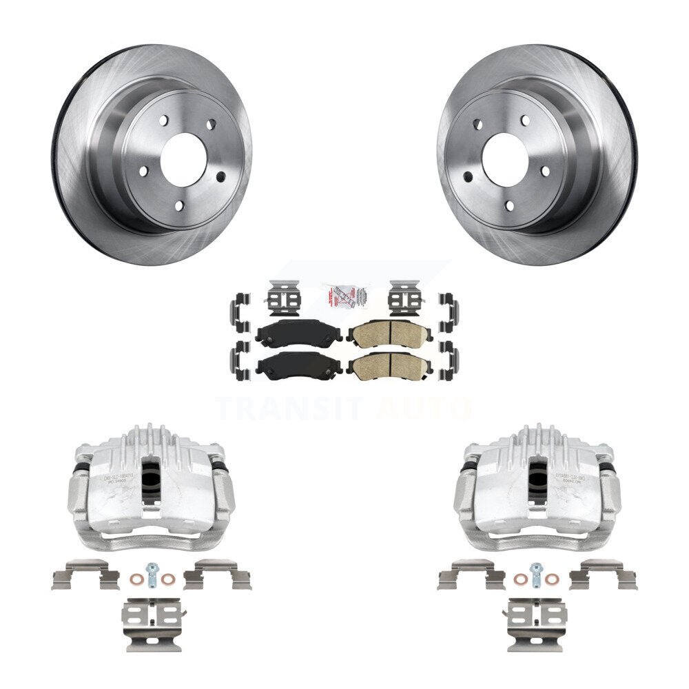 Rear Brake Caliper Rotor And Ceramic Pad Kit For Chevrolet S10 RWD with Disc rear brakes KC8-101203N