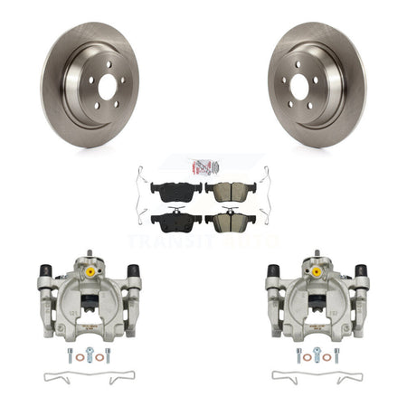 Rear Brake Caliper Rotors & Semi-Metallic Pad Kit For Ford Edge Lincoln MKX Nautilus MKZ KC8-101204N