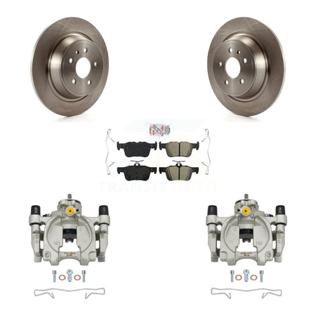 Rear Brake Caliper Rotors & Semi-Metallic Pad Kit For Ford Escape Fusion Lincoln MKC MKX KC8-101207N