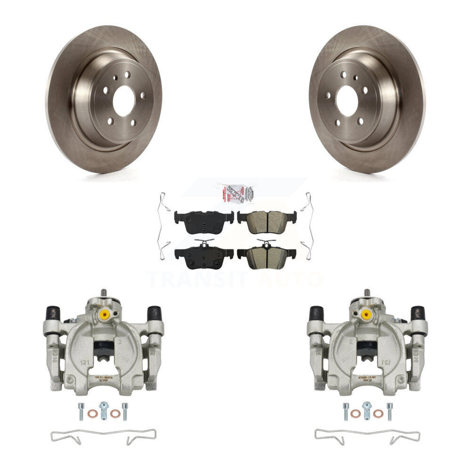 Rear Brake Caliper Rotors & Semi-Metallic Pad Kit For Ford Escape Fusion Lincoln MKC MKX KC8-101207N
