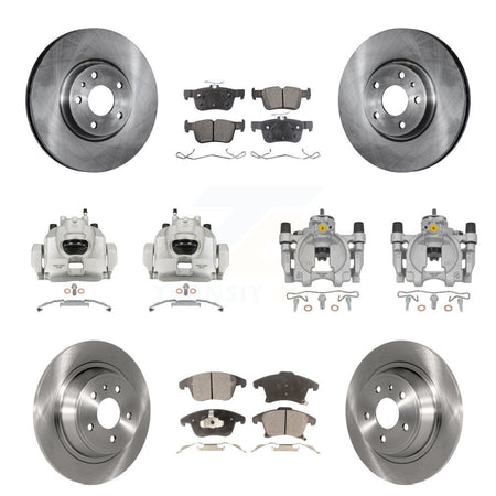 Front Rear Brake Caliper Rotors Semi-Metallic Pad Kit (10Pc) For Ford Fusion Lincoln MKZ KC8-101234P