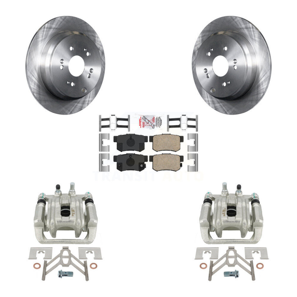 Rear Disc Brake Caliper Rotors And Ceramic Pads Kit For Acura RDX KC8-101243N
