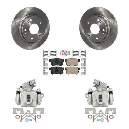 Rear Disc Brake Caliper Rotors And Ceramic Pads Kit For Honda Civic Acura CSX ILX KC8-101251N