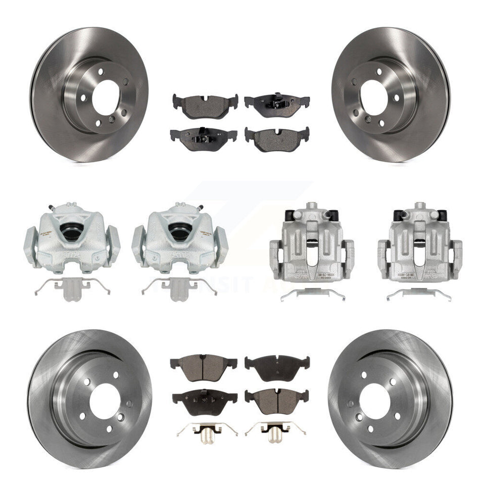 Front Rear Disc Brake Caliper Rotors And Ceramic Pads Kit (10Pc) For 2008 BMW 328xi To 08 07 KC8-101261T