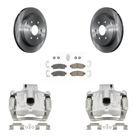 Rear Brake Caliper Rotor Ceramic Pad Kit For GMC Acadia Buick Enclave Chevrolet Traverse KC8-101277N
