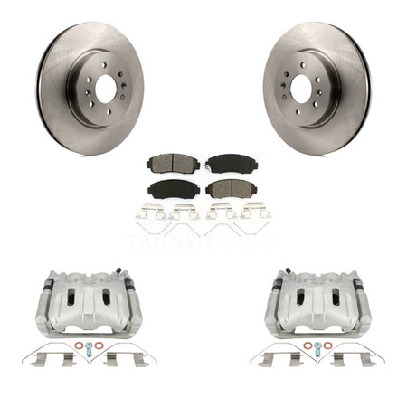 Front Disc Brake Caliper Rotors And Semi-Metallic Pads Kit For 2011-2014 Honda Odyssey KC8-101286S