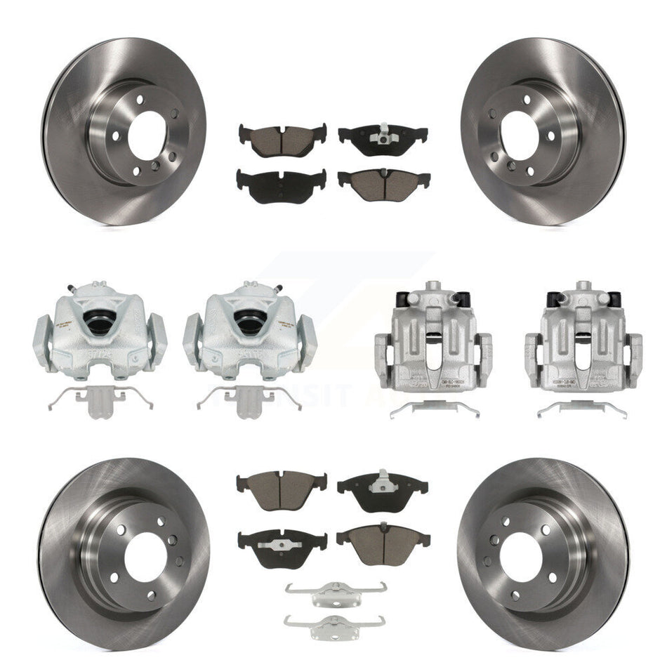 Front Rear Disc Brake Caliper Rotors And Ceramic Pads Kit (10Pc) For BMW 328i 323i KC8-101289C