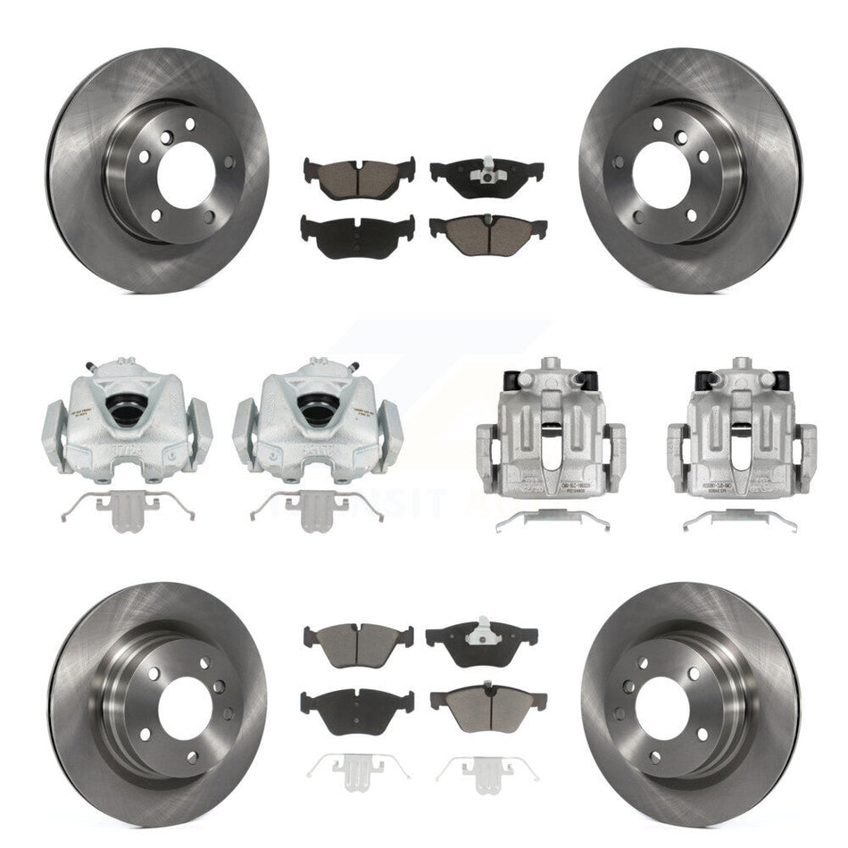 Front Rear Disc Brake Caliper Rotors And Ceramic Pads Kit (10Pc) For BMW 328i 323i KC8-101292C