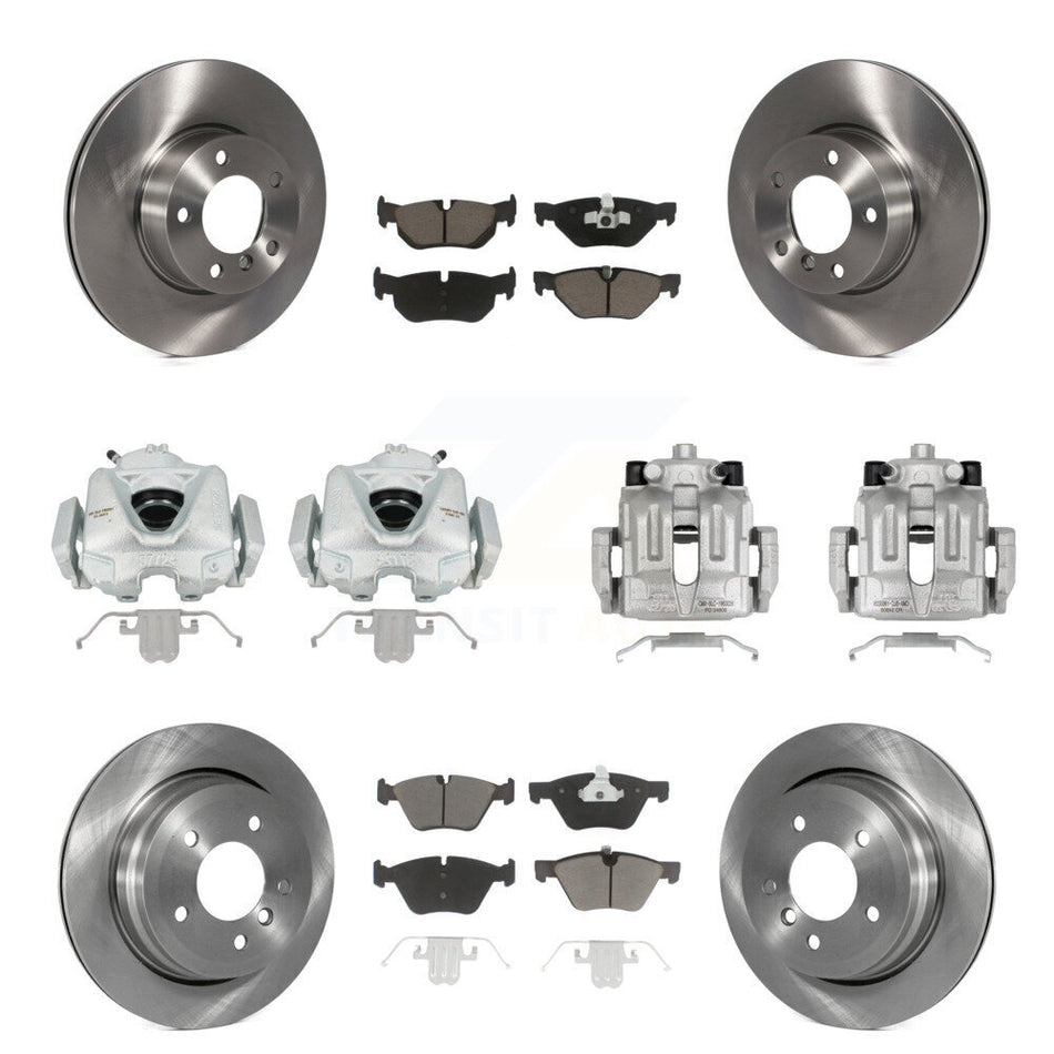 Front Rear Disc Brake Caliper Rotors And Ceramic Pads Kit (10Pc) For 2008 BMW 328xi To 08 07 KC8-101295C