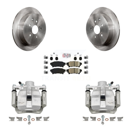 Rear Disc Brake Caliper Rotors And Ceramic Pads Kit For Toyota Sienna Lexus RX350 RX450h KC8-101295N