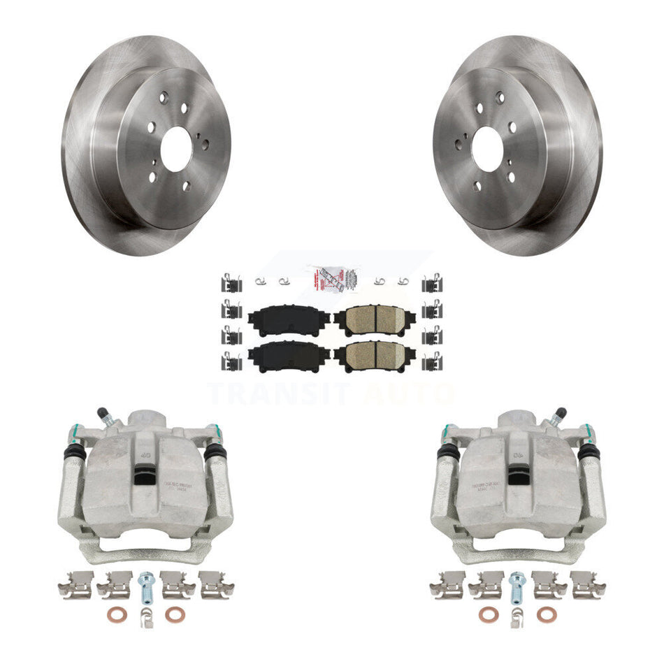 Rear Disc Brake Caliper Rotors And Ceramic Pads Kit For Toyota Highlander Sienna Lexus RX350 RX450h KC8-101298N