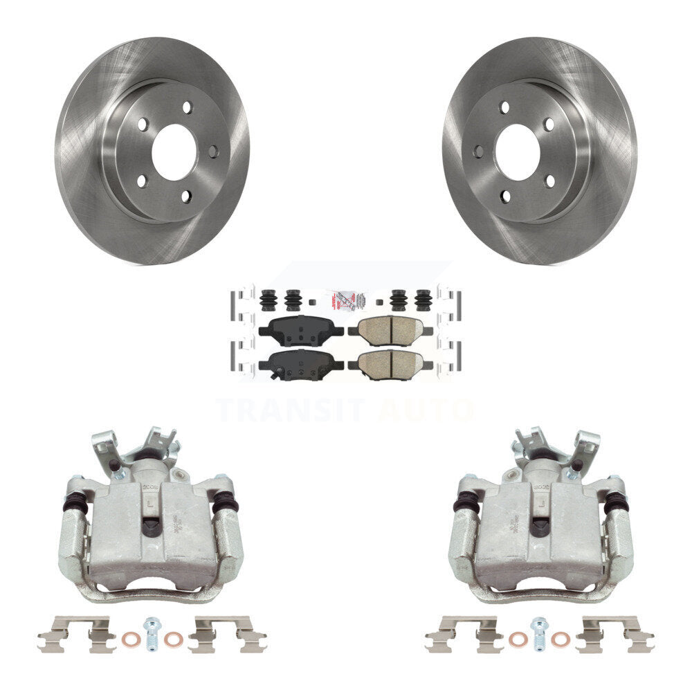 Rear Brake Caliper Rotor & Ceramic Pad Kit For Chevrolet Malibu Pontiac Cobalt G5 G6 Ion KC8-101306N