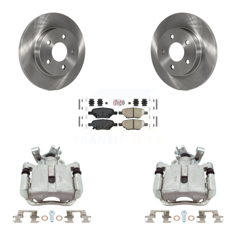 Rear Brake Caliper Rotor & Ceramic Pad Kit For Chevrolet Malibu Pontiac Cobalt G5 G6 Ion KC8-101306N