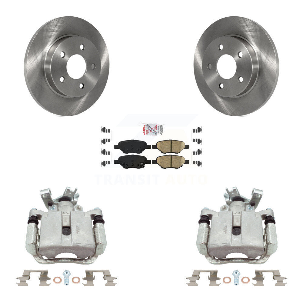 Rear Brake Caliper Rotor & Ceramic Pad Kit For Chevrolet Malibu Pontiac Cobalt G5 G6 Ion KC8-101307N