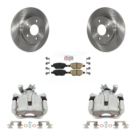 Rear Brake Caliper Rotor & Ceramic Pad Kit For Chevrolet Malibu Pontiac Cobalt G5 G6 Ion KC8-101307N