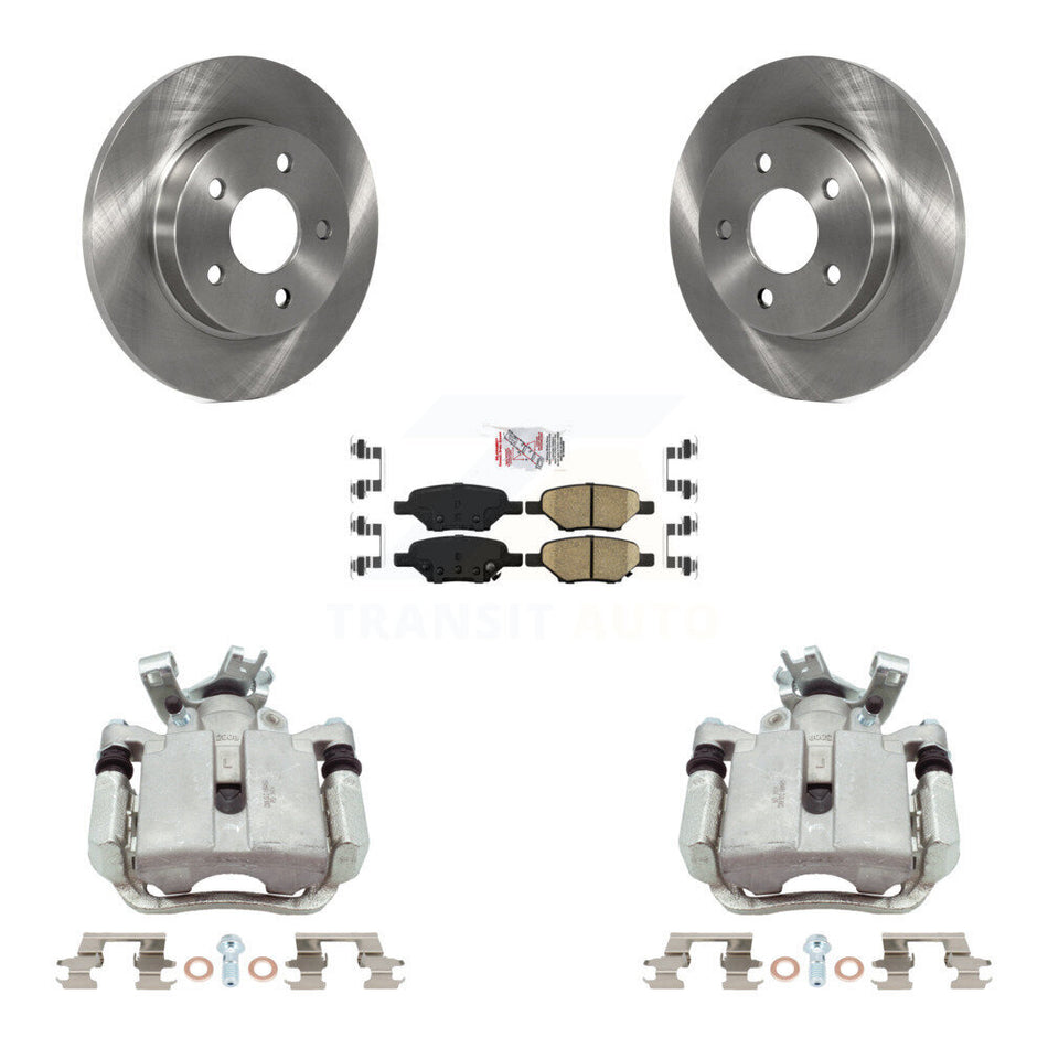 Rear Brake Caliper Rotor & Ceramic Pad Kit For Chevrolet Malibu Pontiac Cobalt G5 G6 Ion KC8-101307N