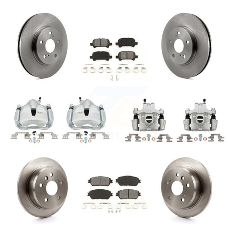 Front Rear Brake Caliper Rotor And Semi-Metallic Pad Kit (10Pc) For Toyota Solara Avalon KC8-101308S