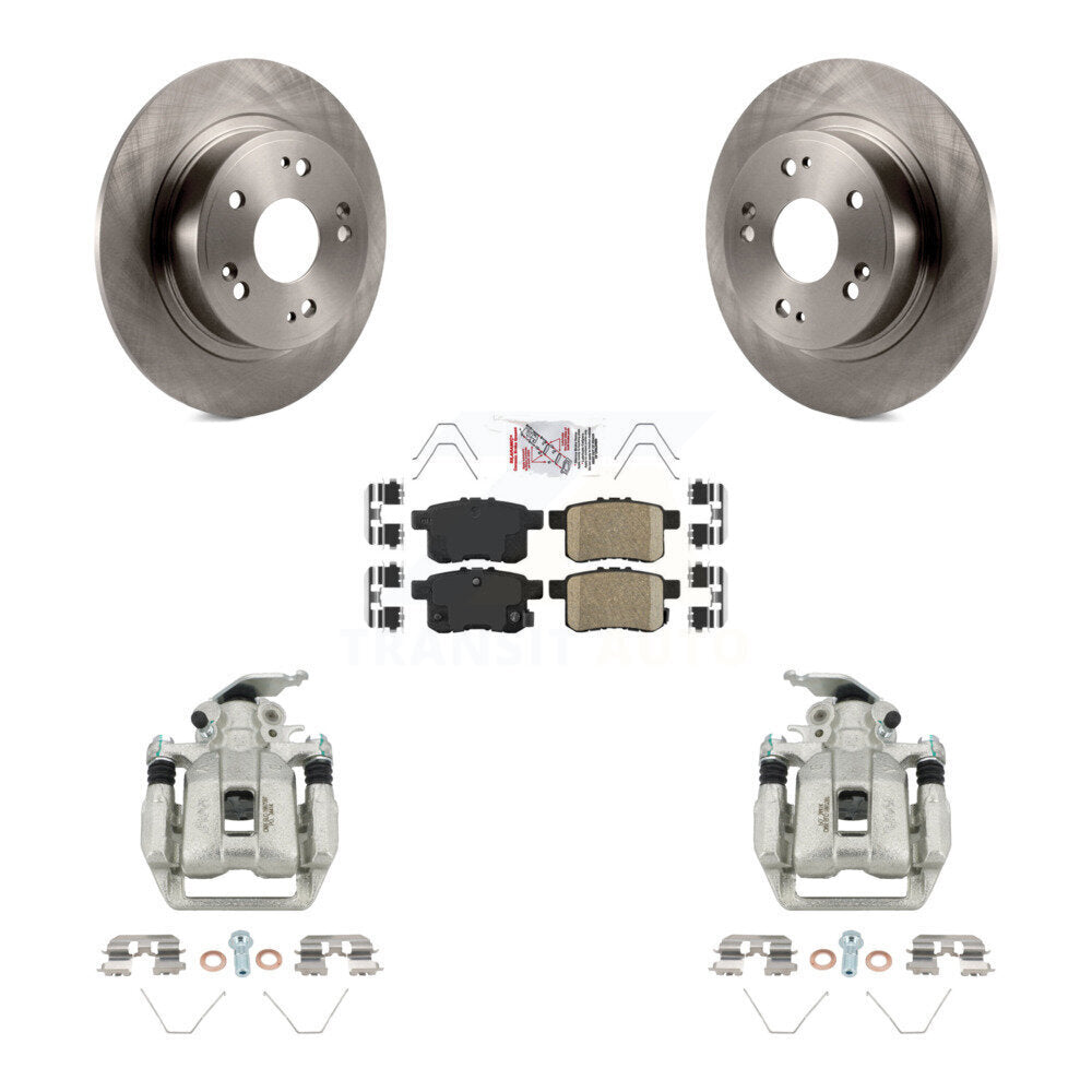 Rear Disc Brake Caliper Rotors And Ceramic Pads Kit For Honda Accord KC8-101310N