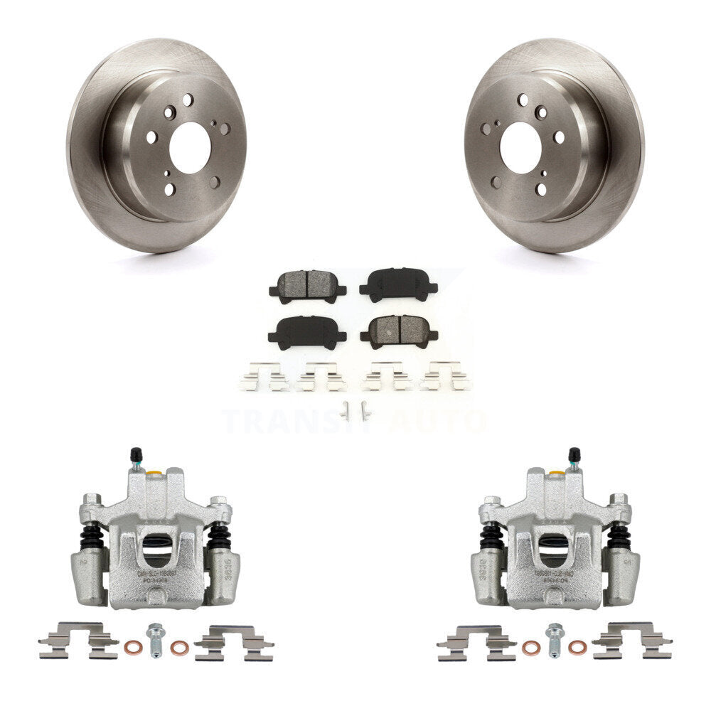 Rear Disc Brake Caliper Rotors And Semi-Metallic Pads Kit For Toyota Camry Solara Avalon KC8-101311S
