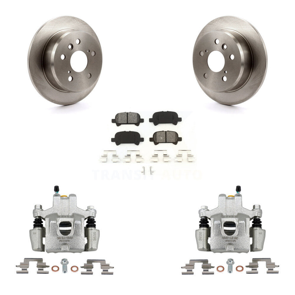 Rear Disc Brake Caliper Rotors And Semi-Metallic Pads Kit For Toyota Camry Solara Avalon KC8-101311S