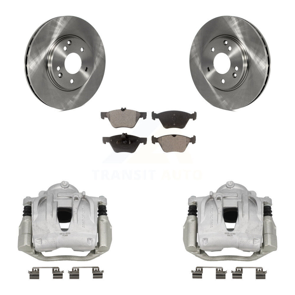 Front Brake Caliper Rotor And Ceramic Pad Kit For 2003 Mercedes-Benz E320 Wagon with RWD KC8-101324T