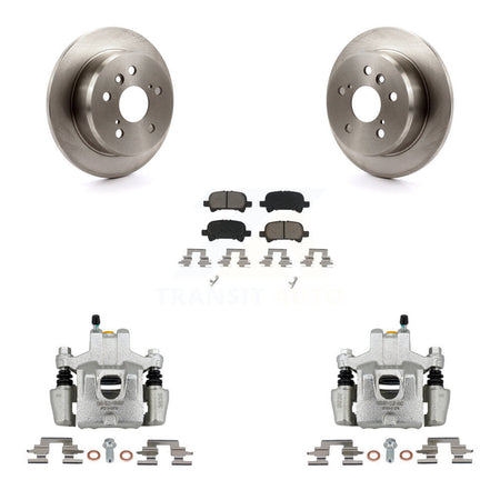 Rear Disc Brake Caliper Rotors And Ceramic Pads Kit For Toyota Camry Solara Avalon KC8-101332C