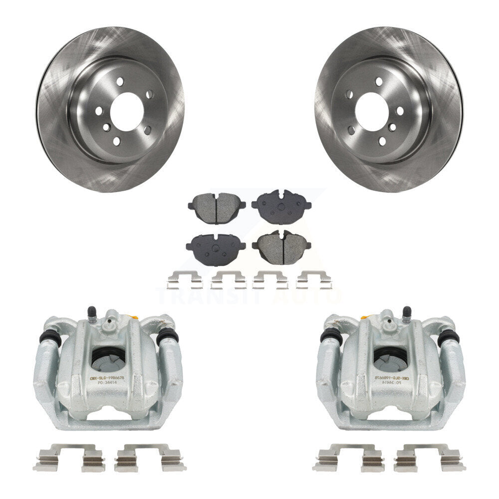 Rear Brake Caliper Rotor & Semi-Metallic Pad Kit For BMW 535i xDrive 528i ActiveHybrid 5 KC8-101332S