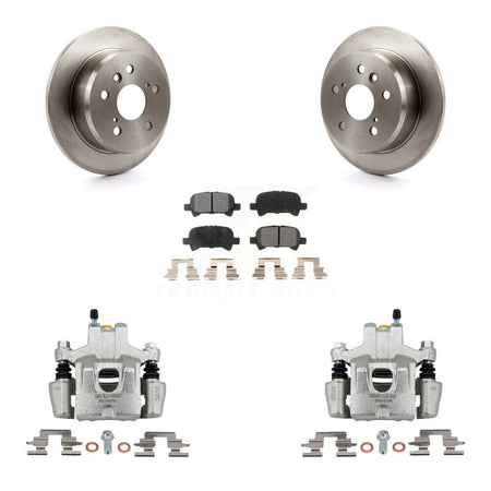 Rear Disc Brake Caliper Rotors And Semi-Metallic Pads Kit For Toyota Camry Solara Avalon KC8-101340P