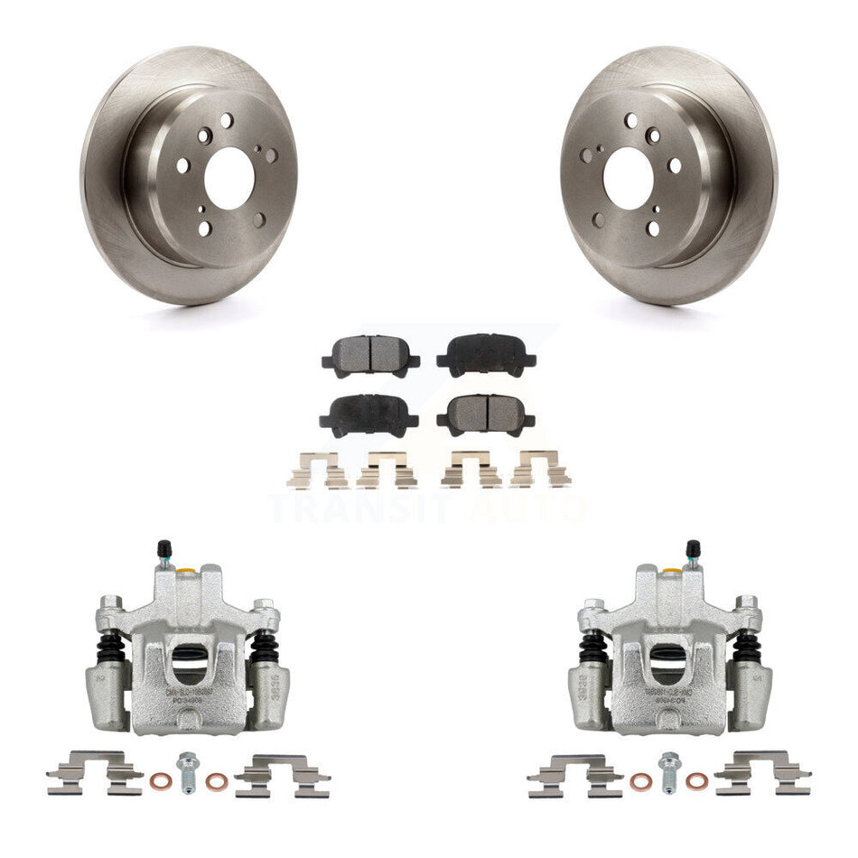 Rear Disc Brake Caliper Rotors And Semi-Metallic Pads Kit For Toyota Camry Solara Avalon KC8-101340P