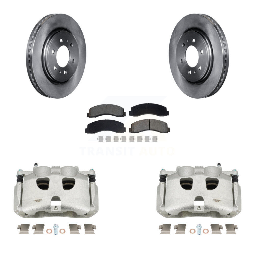 Front Disc Brake Caliper Rotors And Semi-Metallic Pads Kit For 2018-2020 Ford F-150 KC8-101345S