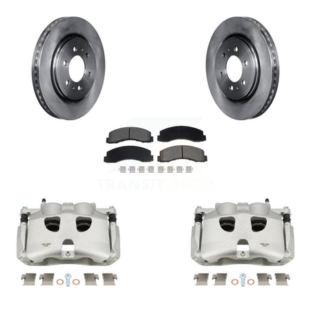 Front Disc Brake Caliper Rotors And Semi-Metallic Pads Kit For 2018-2020 Ford F-150 KC8-101345S