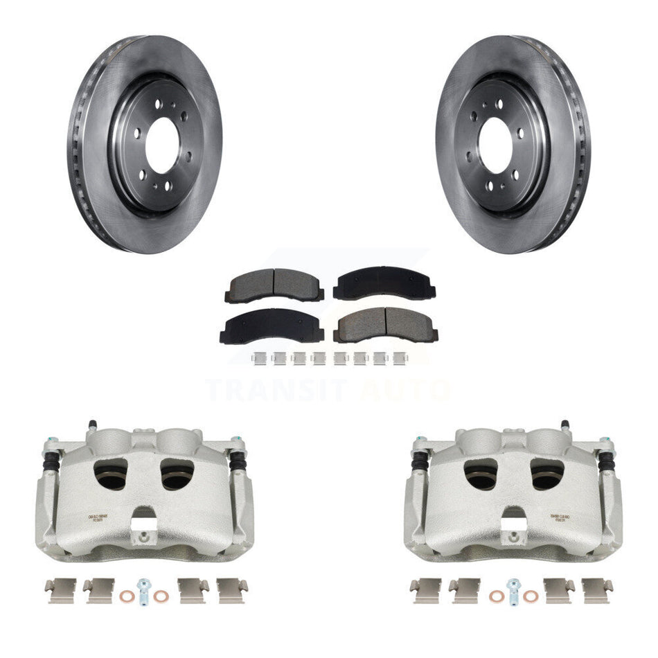 Front Disc Brake Caliper Rotors And Semi-Metallic Pads Kit For 2018-2020 Ford F-150 KC8-101345S