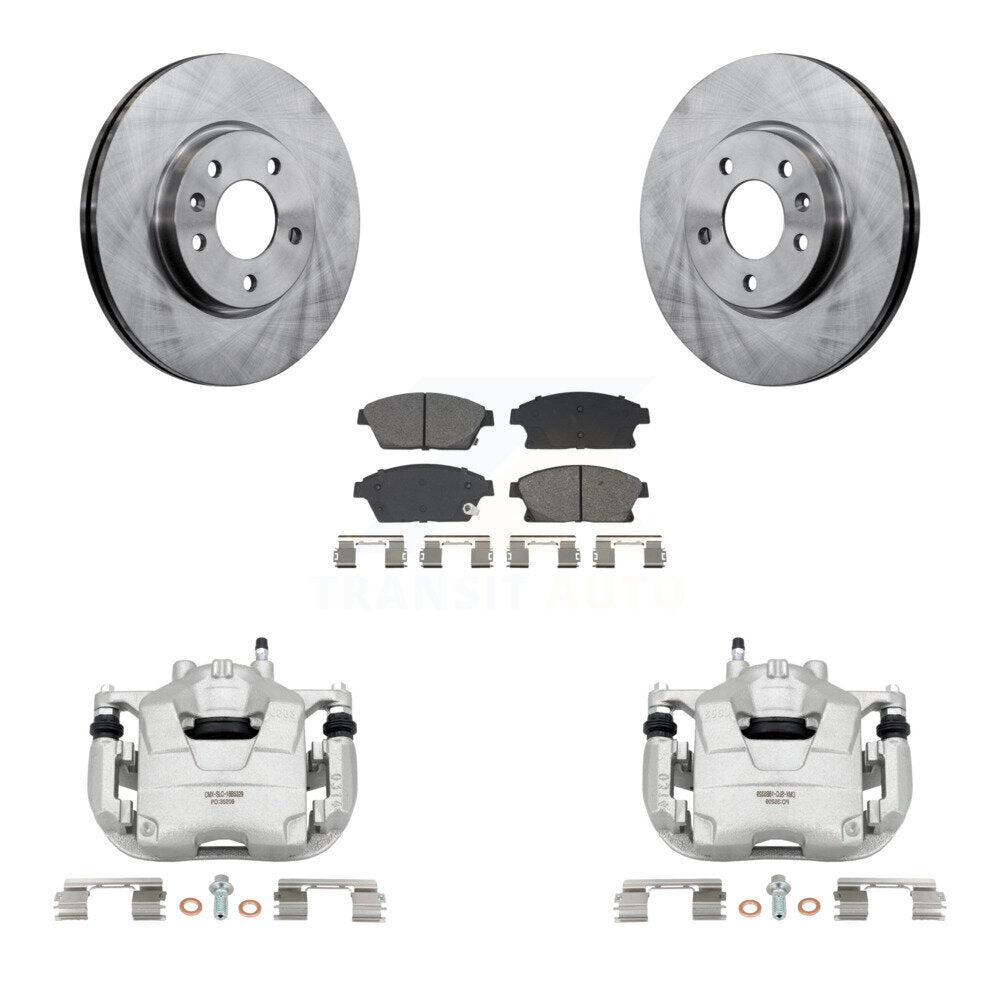 Front Brake Caliper Rotor Semi-Metallic Pad Kit For Chevrolet Cruze Buick Verano Orlando KC8-101346S