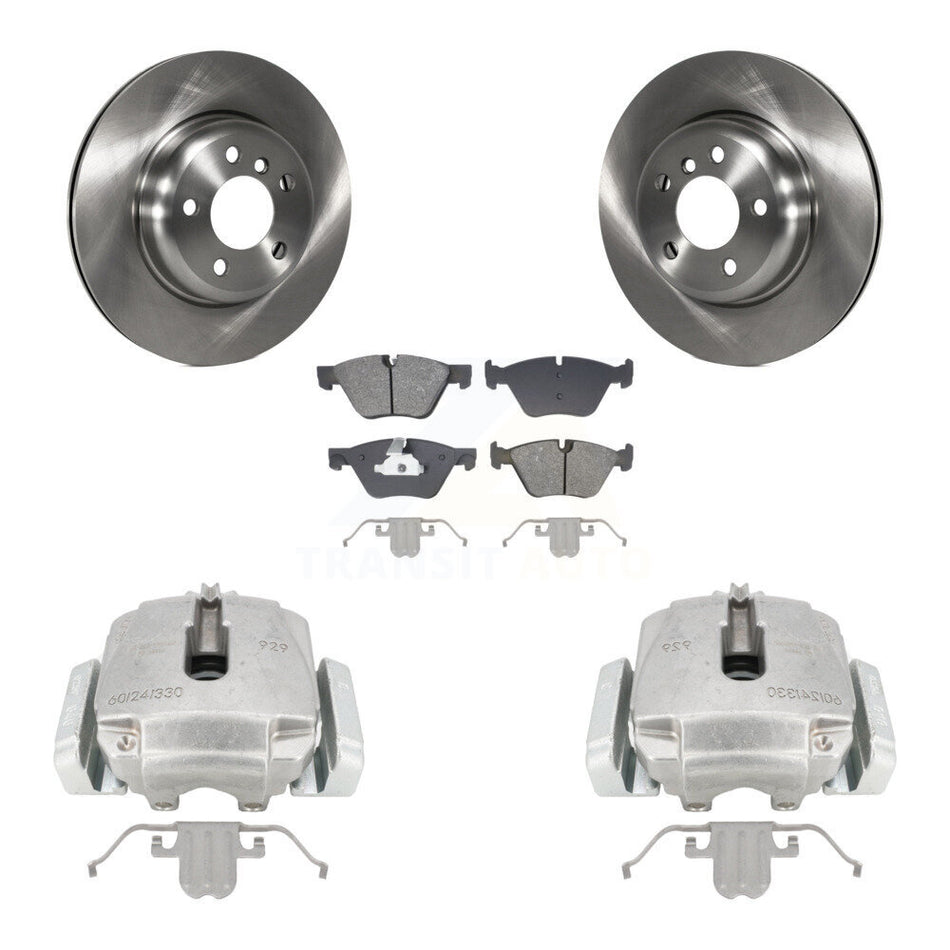 Front Disc Brake Caliper Rotors And Semi-Metallic Pads Kit For BMW 528i xDrive KC8-101347S