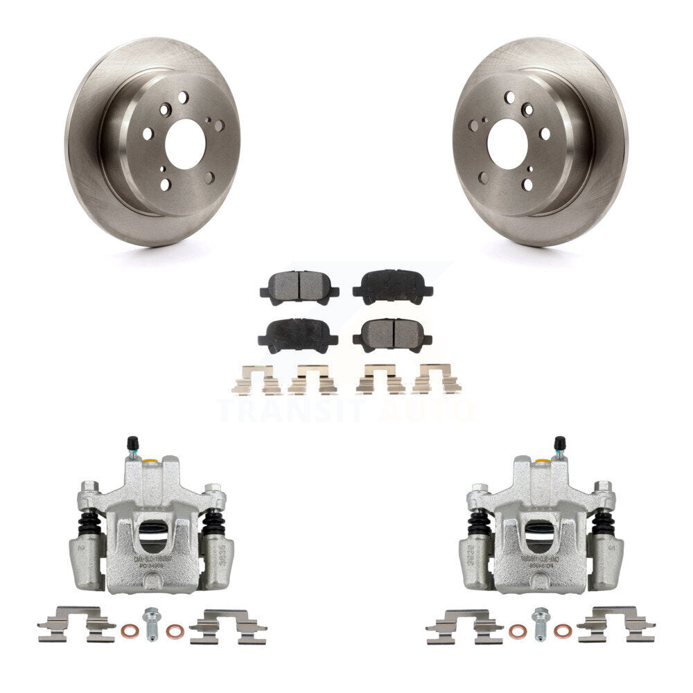 Rear Disc Brake Caliper Rotors And Ceramic Pads Kit For Toyota Camry Solara Avalon KC8-101348T