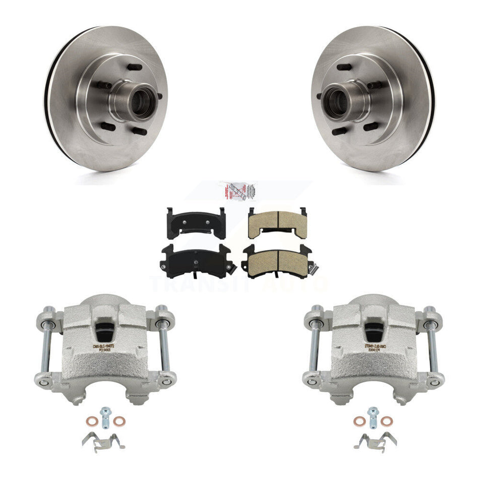 Front Brake Caliper Rotors Semi-Metallic Pad Kit For Chevrolet S10 GMC Sonoma Blazer S15 KC8-101354N