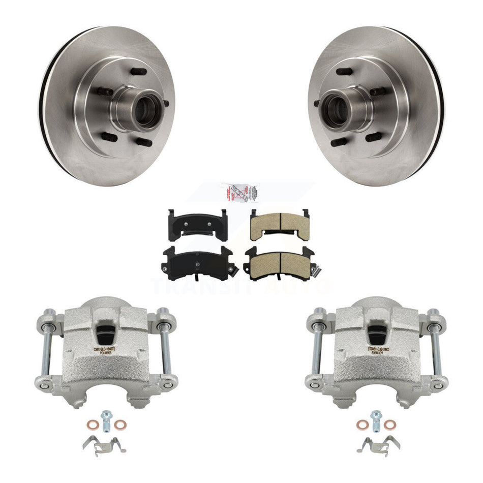 Front Brake Caliper Rotors Semi-Metallic Pad Kit For Chevrolet S10 GMC Sonoma Blazer S15 KC8-101354N